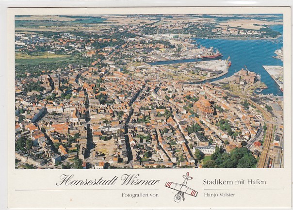 Wismar Luftbild nach 1990