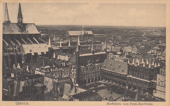 Lübeck vom Kirchturm 1927 Lübeck vom Kirchturm 1927