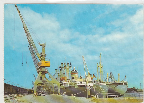Rostock Überseehafen Frachtschiffe 1982