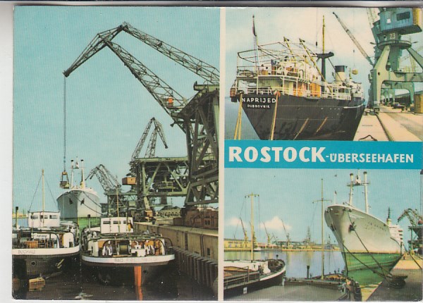 Rostock Überseehafen Frachtschiffe 1965