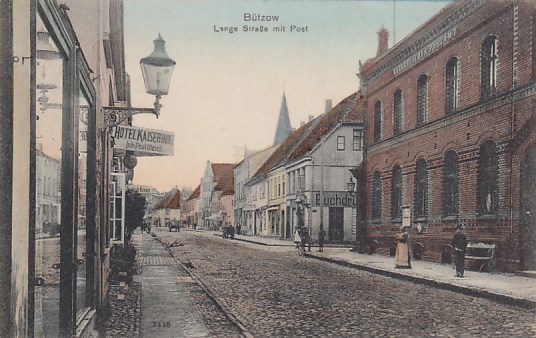 Bützow in Mecklenburg Lange Straße Postamt 1908