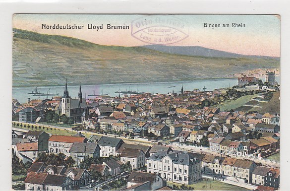 Norddeutscher Lloyd Bremen AK Bingen am Rhein ca 1900