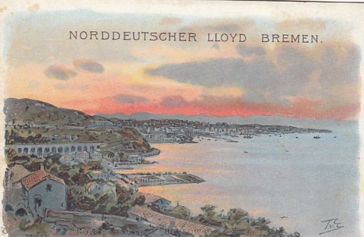 Norddeutscher Lloyd Bremen AK Triest