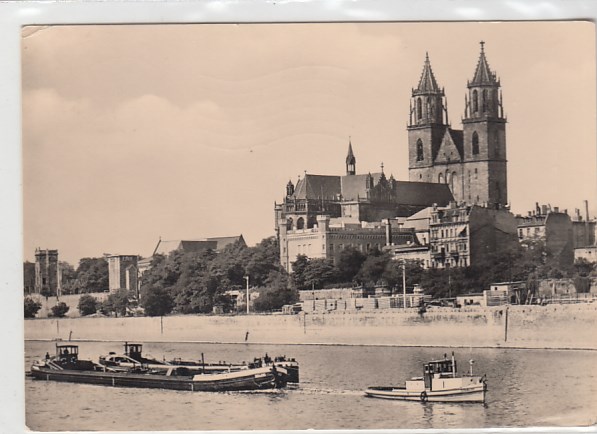 Magdeburg Frachtschiffe 1961