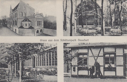 Stassfurt Staßfurt Schützenhaus Schützenpark ca 1910