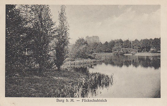 Burg im Jerichower Land Flickschuhteich ca 1910