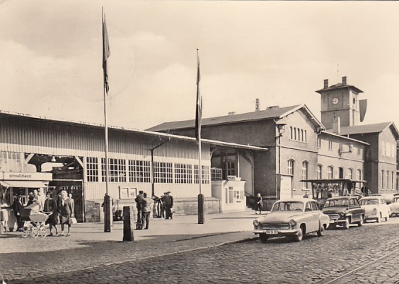 Schönebeck Elbe Bahnhof 1966