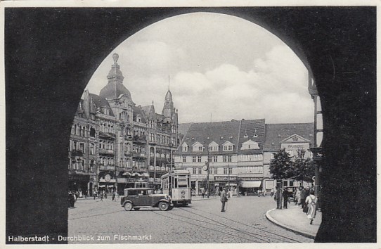 Halberstadt Fischmarkt ca 1935