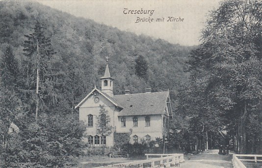 Treseburg Bodetal im Harz Kirche ca 1910