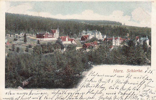 Schierke im Harz Bahnpoststempel Nordhausen Wernigerode Kleinbahn