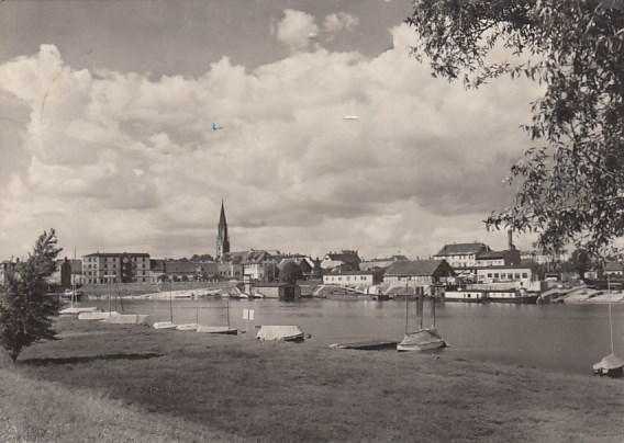 Wittenberge an der Elbe Hafen 1968