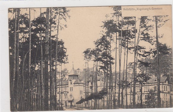 Vogelsang bei Gommern Heilstätte 1909 Vogelsang bei Gommern Heilstätte 1909