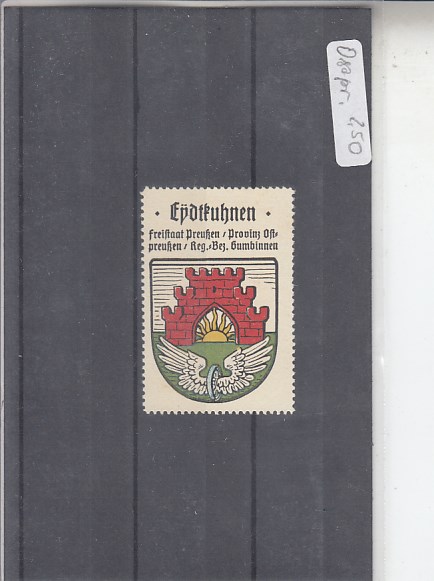 Eydtkuhnen Ostpreussen Stadtwappen vor 1945