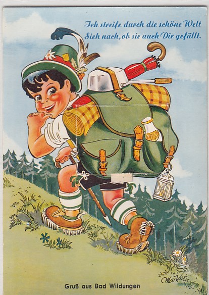 Bad Wildungen Leporello AK 10 kleine Bilder