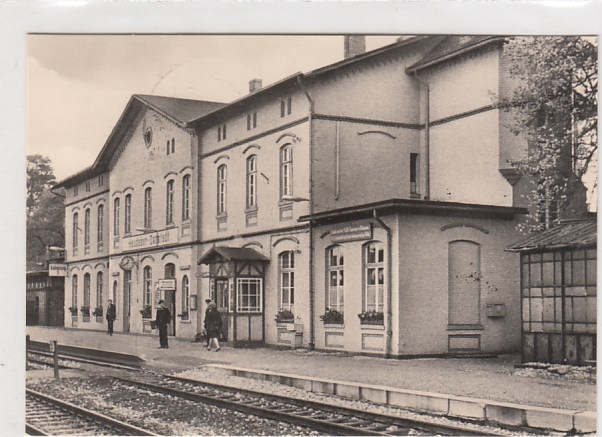 Heudeber-Danstedt im Harz Bahnhof mit Sonderzug Sonderstempel
