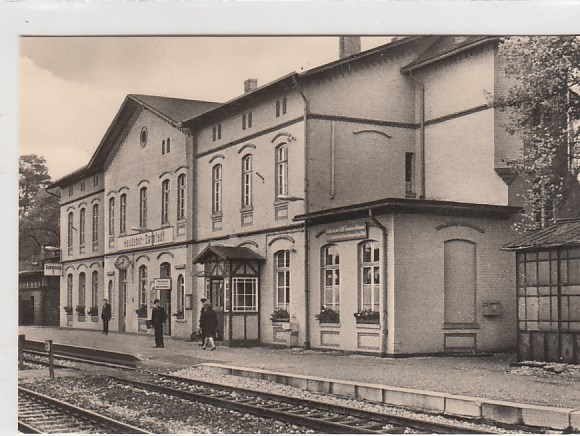Heudeber-Danstedt im Harz Bahnhof mit Sonderzug Sonderstempel