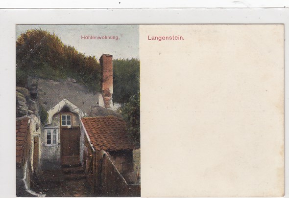 Halberstadt OT Langenstein im Harz Höhlenwohnung ca 1900 Halberstadt OT Langenstein im Harz Höhlenwohnung ca 1900