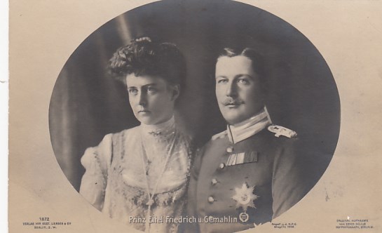 Adel Monarchie Prinz Eitel Friedrich und Gemahlin