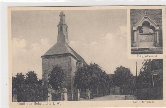 Hohenholte bei Münster in Westfalen Kirche ca 1915