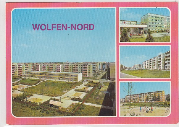 Wolfen in Sachsen-Anhalt Stadtteil Nord Neubauten 1988