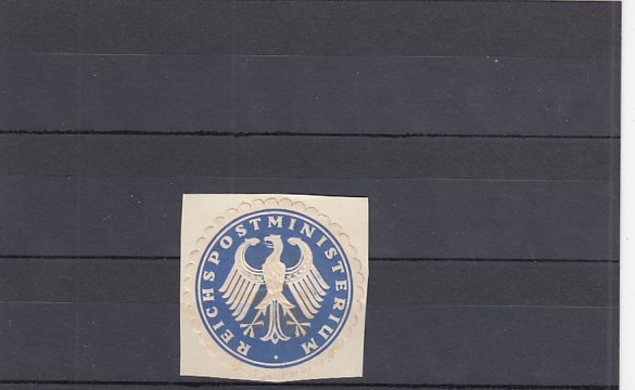 Siegelmarken zum Thema Postministerium