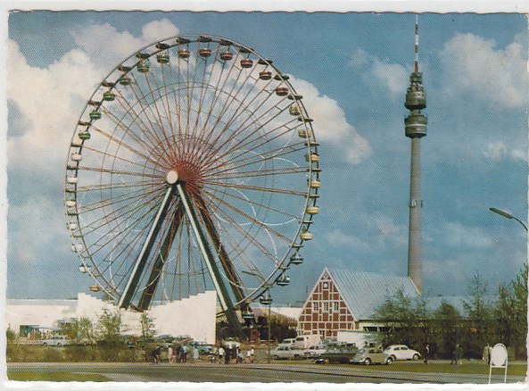 Dortmund Bundesgartenschau Riesenrad 1969 Dortmund Bundesgartenschau Riesenrad 1969
