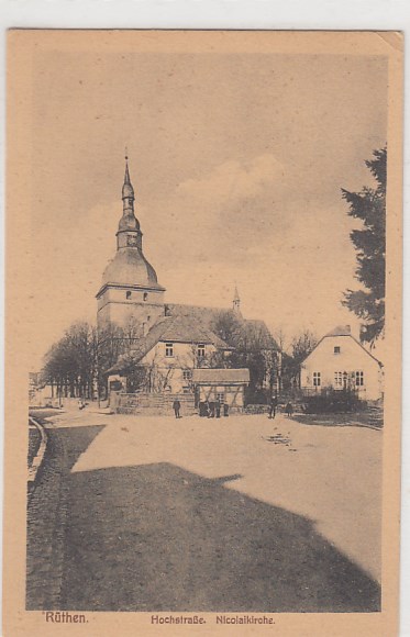 Rüthen in Westfalen Hochstraße ca 1920