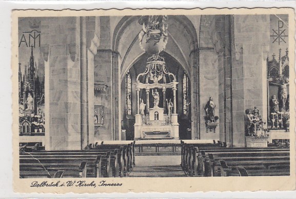 Delbrück Kirche ca 1940 Delbrück Kirche ca 1940