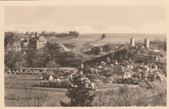 Bad Kösen in Sachsen-Anhalt OT Saaleck Rudelsburg 1955