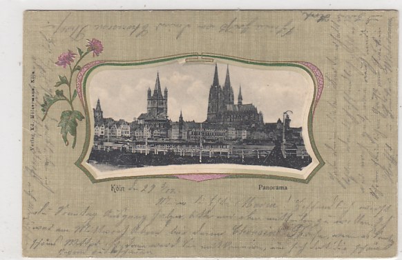 Köln am Rhein Jugendstil AK 1902 Köln am Rhein Jugendstil AK 1902