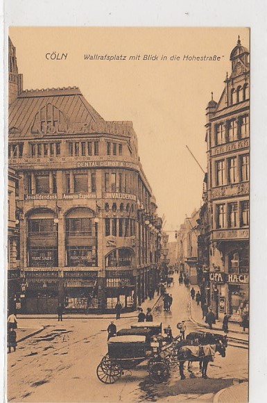Köln am Rhein Hohestraße ca 1910 Köln am Rhein Hohestraße ca 1910