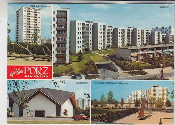 Köln am Rhein Neubauten Porz ca 1975 Köln am Rhein Neubauten Porz ca 1975