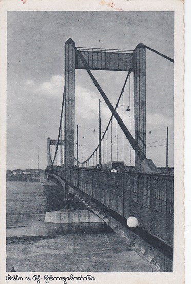 Köln am Rhein Rheinbrücke ca 1940 Köln am Rhein Rheinbrücke ca 1940
