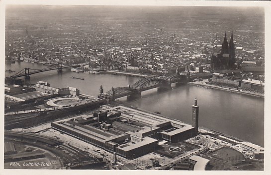 Köln am Rhein Luftbild ca 1935 Köln am Rhein Luftbild ca 1935