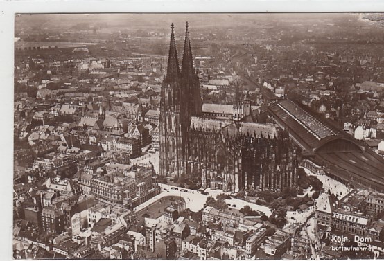 Köln am Rhein Luftbild Dom ca 1930 Köln am Rhein Luftbild Dom ca 1930