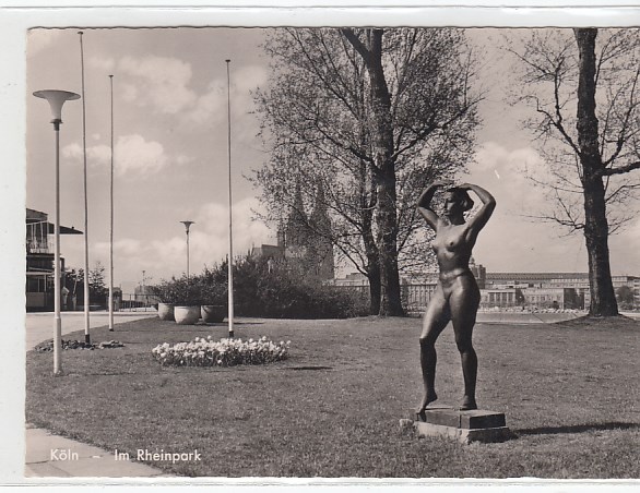 Köln am Rhein Im Rheinpark skulptur plastik 1967 Köln am Rhein Im Rheinpark skulptur plastik 1967