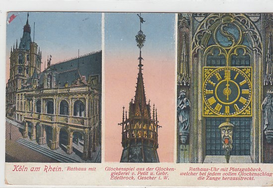Köln am Rhein Rathaus 1915 Köln am Rhein Rathaus 1915