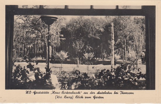 Autobahn Raststätte bei Theessen Kreis Burg 1956