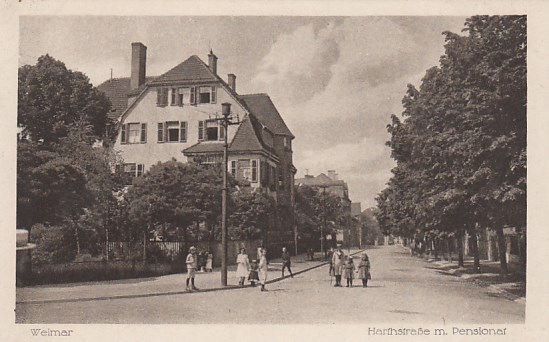 Weimar in Thüringen Harhstraße Pensionat ca 1930