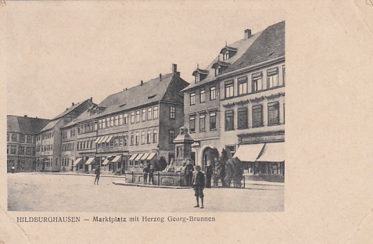Hildburghausen in Thüringen Marktplatz 1910