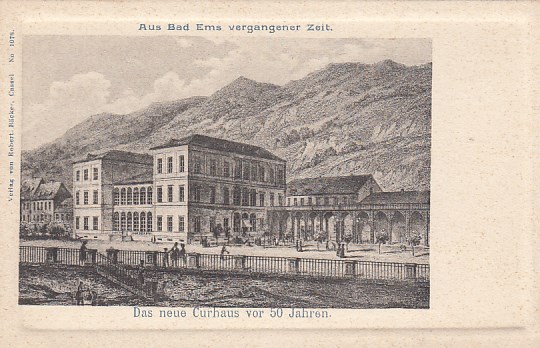 Bad Ems AK von ca 1900 Bild von ca 1850