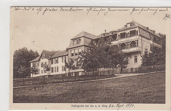 Hohegrete bei Au an der Sieg bei Fürthen Hamm 1934