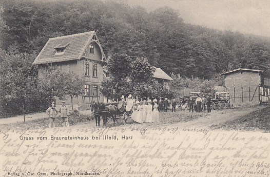 Braunsteinhaus bei Ilfeld Nordhausen  im Harz 1908