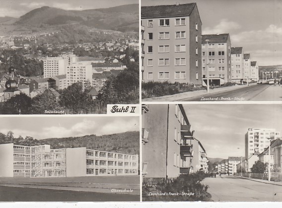 Suhl in Thüringen Neubauten und Schule 1973