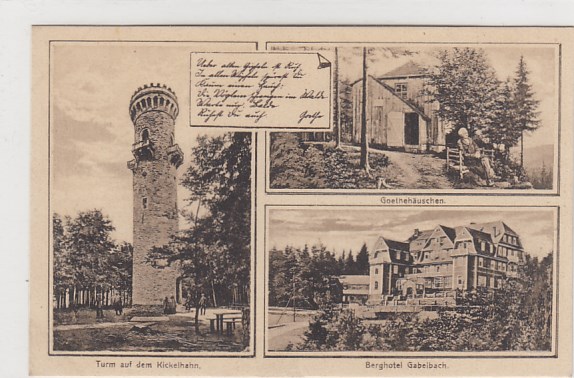 Ilmenau in Thüringen Kickelhahn Berghogel Gabelbach