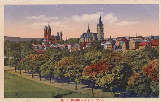 Bad Homburg Bahnpoststempel