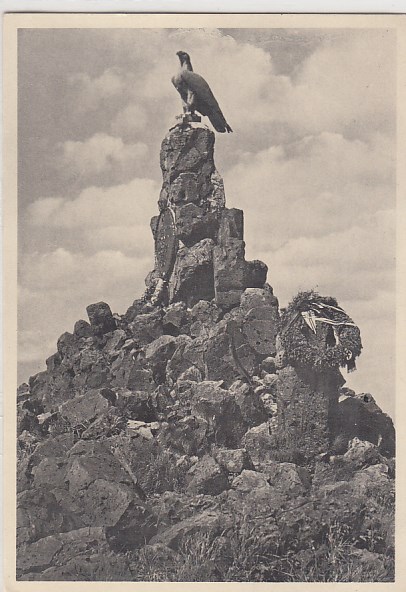 Wasserkuppe Rhön Segelflug-Flugzeug bei Poppenhausen Fliegerdenkmal
