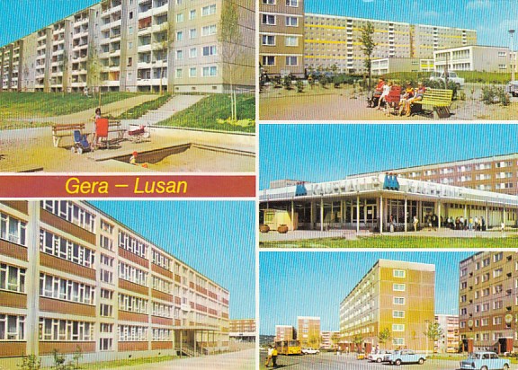 Gera Stadtteil Lusan Neubauten 1981