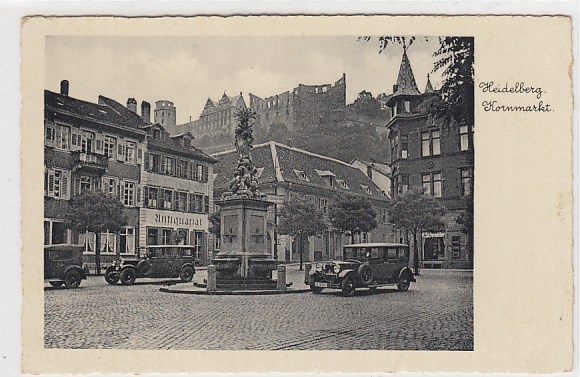 Heidelberg Kornmarkt ca 1940