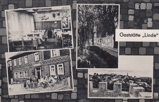 Königsee-Rottenbach OT Horba in Thüringen Gaststätte Linde 1965 Königsee-Rottenbach OT Horba in Thüringen Gaststätte Linde 1965